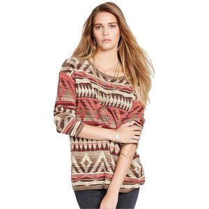 New Denim & Supply Southwestern Pullover Sweater